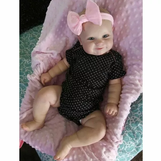 20inch Handmade Reborn Baby Dolls Full Silicone Vinyl Newborn Girl Doll Gift
