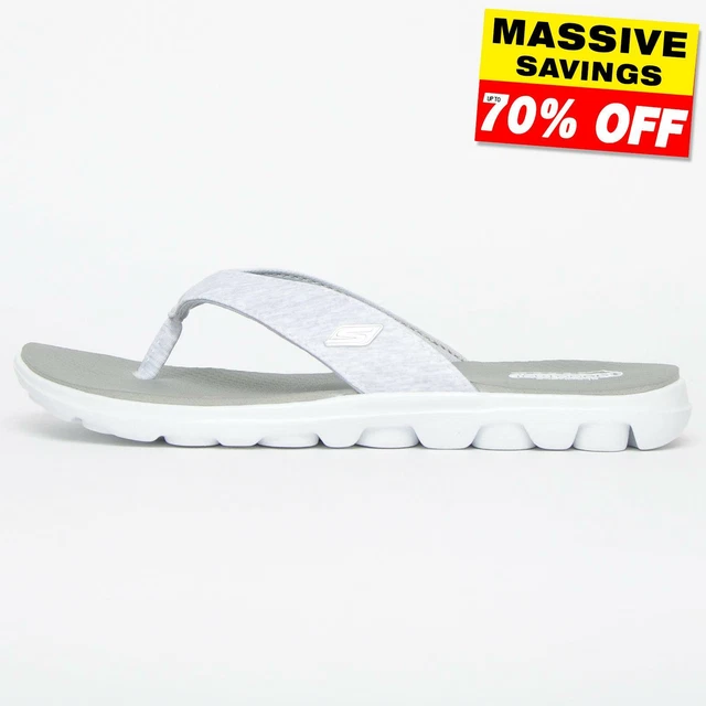 Skechers on the go flow flip flops ladies shop