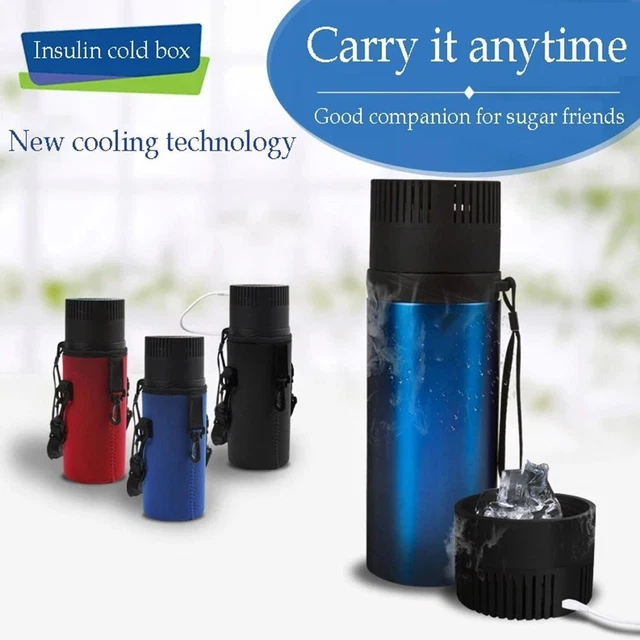 Protector de píldoras de bolsillo caja de hielo congelador de medicamentos para diabetes bolsa de enfriamiento de insulina