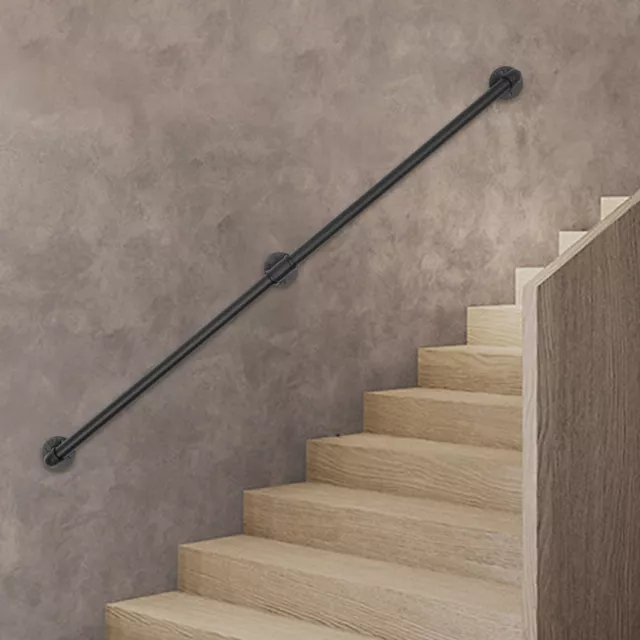 Pasillo moderno 153 cm/5 pies montado en pared pasamanos barandilla de escalera para interior