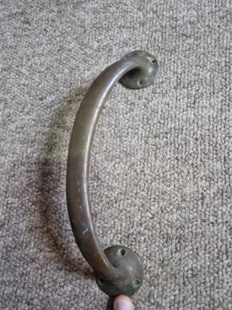 Vintage Brass Door Handle Shop Pull Pub Old Architectural Antique