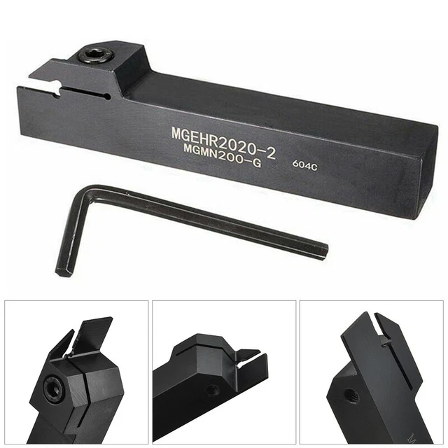 Porte-outil De Rainure Tour MGEHR1212-1.5 + Inserts Carbure MGMN150 | Tige D12 Mm, Longueur 100 Mm | Pour Usinage, Coupe De Précision