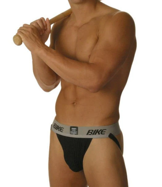 thumbnail image 2 of Bike Athletic Men's 2XL Jockstrap – Soft & Silky Gray Silver, USA Made, Breathable 2 of 5