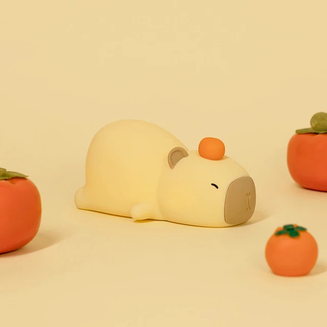 CAPYBARA NIGHT LIGHT Bedside Lamp with Timer Nursery Nightlight for