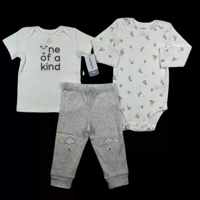 Carters Baby Boys & Girls Pants Set 3pc Outfit Cute Comfy & Soft Size 3-24 Month
