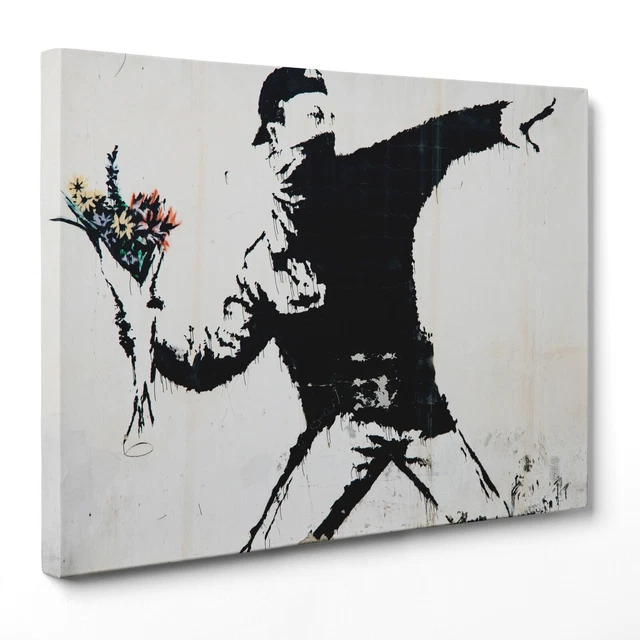 Quadro Banksy Runa Art Graffiti Ratti Moderni Murale - Made In Germany