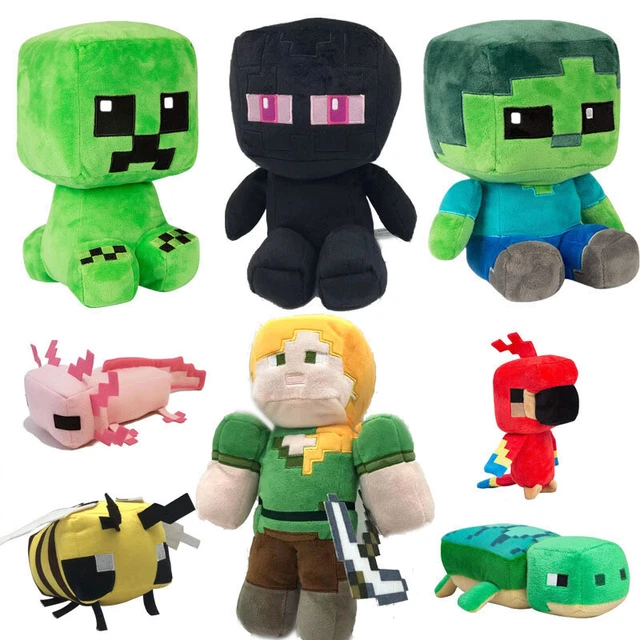 MINECRAFT AXOLOTL PLUSH Kids Gift Creeper Stuffed Animal Soft Plushies ...