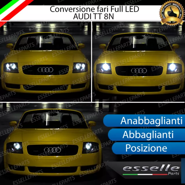 Conversione Fari Full Led Audi Tt 8N 16600 Lumen 6000K Bianco Canbus