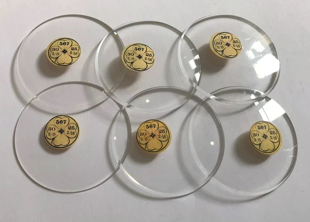 PIECE HORLOGERIE MONTRE GOUSSET VERRE MINERAL DIAMETRE DE 56.4 mm