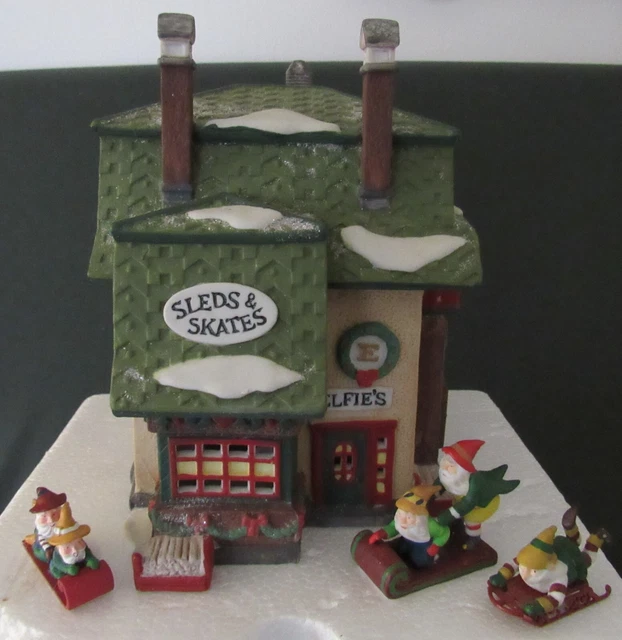 Department 56 North Poles Village Elfies Sleds & Skates Building #56251
