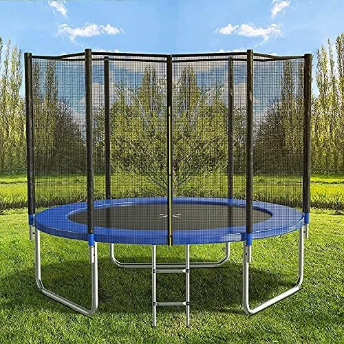 8FT 10FT 12FT 14 FT 15FT Trampoline with Safety Enclosure Net，Outdoor