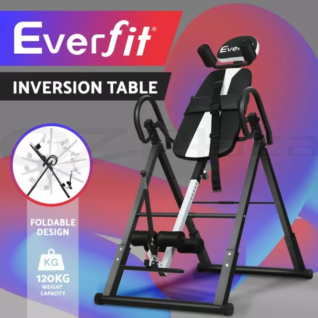 Everfit Inversion Table Gravity Exercise Inverter Back Stretcher Home Gym