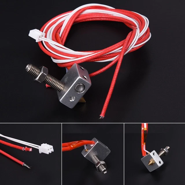 For Anet A2 A8 For 3D Printer Extruder Kit Print Themostat Heater Nozzle Barrel