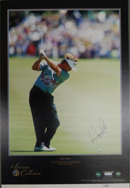 Wayne Grady Signed Limited Edition Fairways Collection Print Tiger Woods Golf