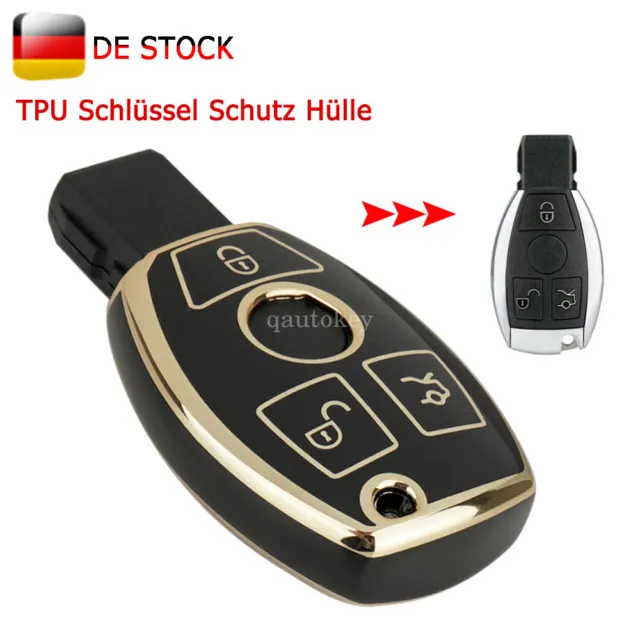 Soft Case Schutz Hülle Auto Schlüssel für Mercedes Benz Smartkey E-Klasse  W212 S212 C207 A207 CLS CLA 117 B-Klasse W242 W246 A-Klasse W176 S-Klasse