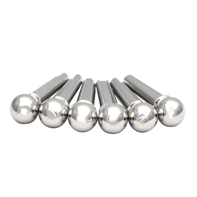 6 Stück Metall Gitarre Brücke Ende Pin für akustische Gitarre String Ende