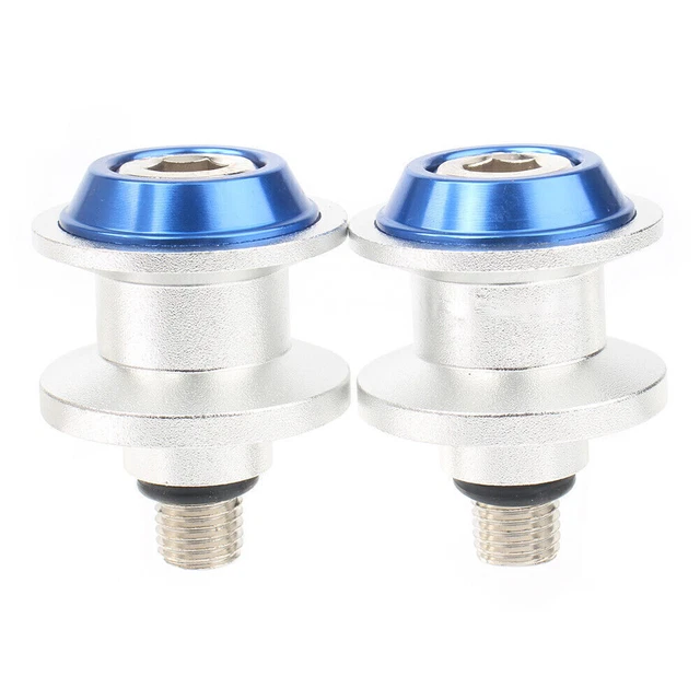 Bobine oscillante slider 10 mm viti per Kawasaki Ninja ZX-6R Z1000 Z800 blu