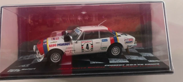 RVQ48 Voiture Rallye 1/24 SALVAT Models : Peugeot 504 V6 Coupé Nicolas 1978 #4 | UK