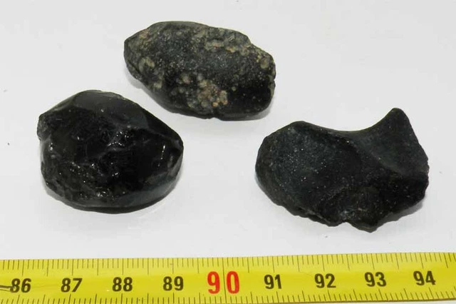 3 Tektite Da Thailandia (59 Grammi - 003)