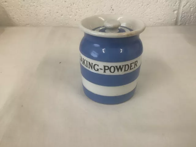 T G Green Cornishware “Baking powder” Small Jar.