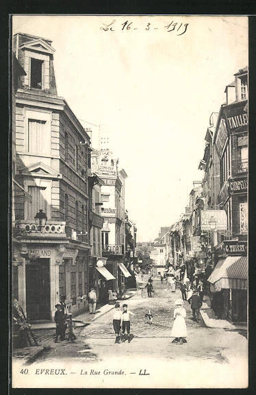 CPA Evreux, La Rue Grande