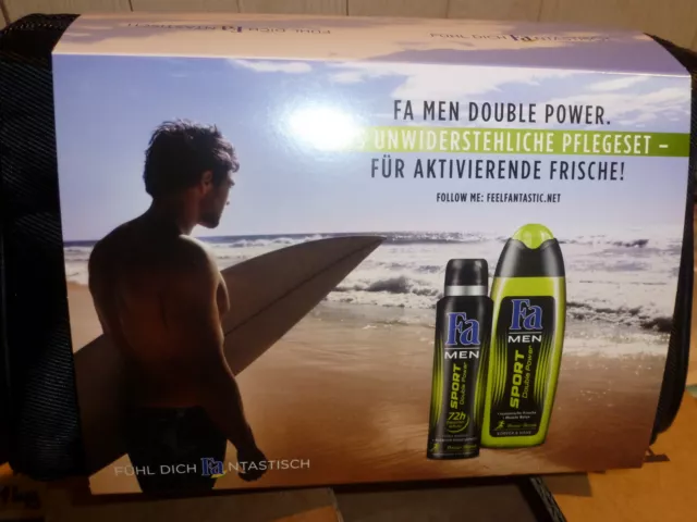 Fa Men Deporte Doble Potencia Desodorante + Gel de Ducha + Neceser en Negro