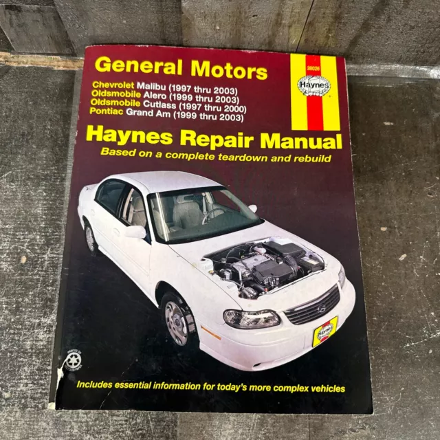 Haynes Repair Manual 38026 General Motors Chevrolet Oldsmobile Malibu Grand Am
