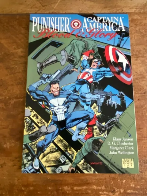 PUNISHER / CAPTAIN AMERICA BLOOD & GLORY #1 Marvel Comics 1992 ^