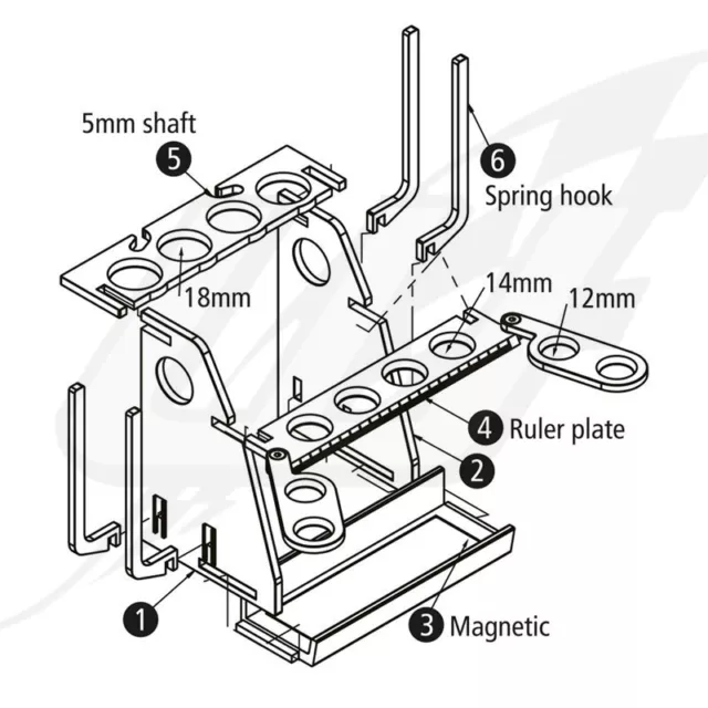 FR- Set-up stand support per refil ammortizzatori V2 Nero - R07502S 3