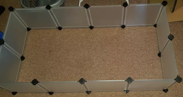 C&C CC Cage Run Guinea Pig Rabbit 4 x 2 or 3 x 3 | 12 Panels 24 Connectors