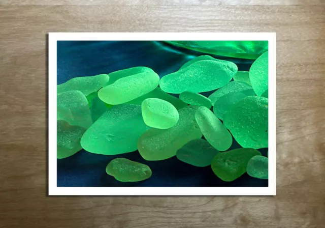 Greeting Card / envelope - Original Photography, Sea glass (blank)