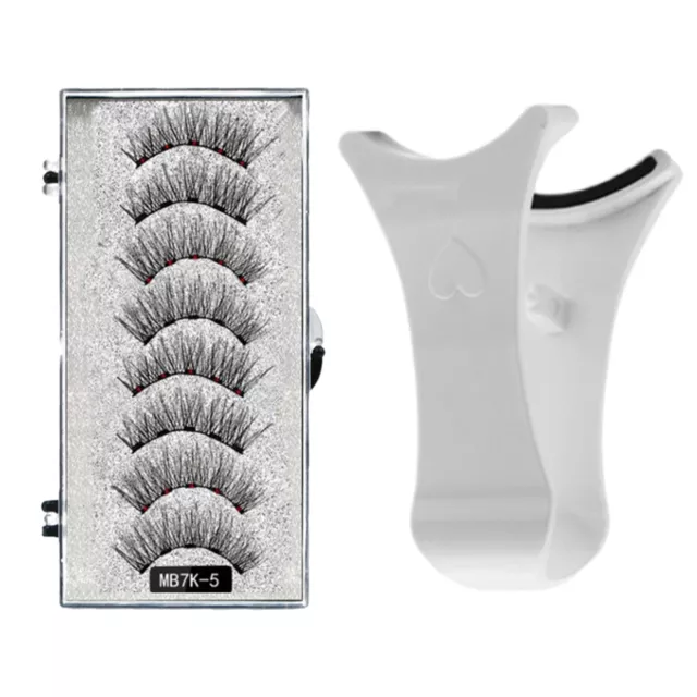 Reusable Natural Magnetic Eyelashes with Applicator No Glue Needed Lashes Kit
