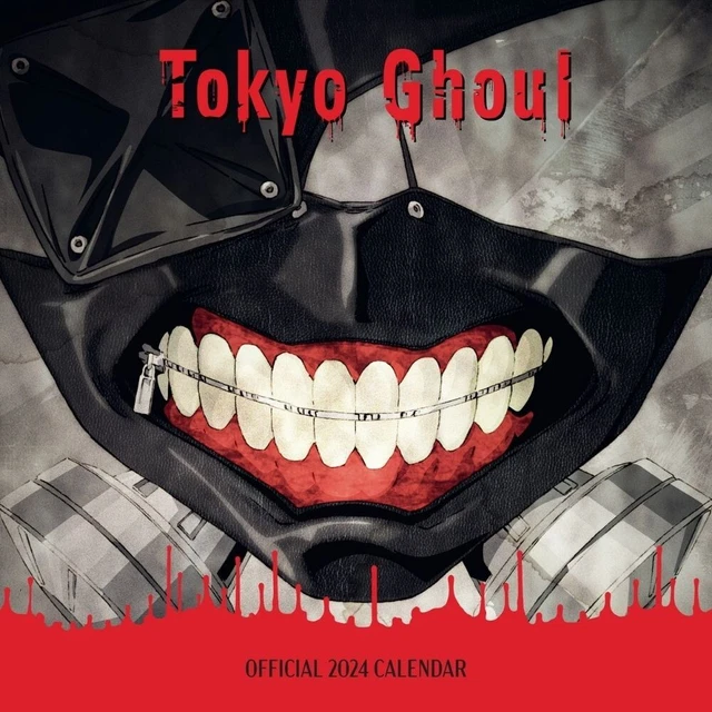 2024 CALENDAR TOKYO Ghoul Month to View Square Wall Hanging Calendar £