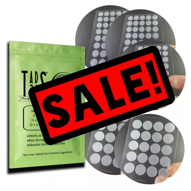 5pk [160] Acne Dot Pimple Patches [TEA TREE] SMALL/LARGE Cystic Acne Spot Dots