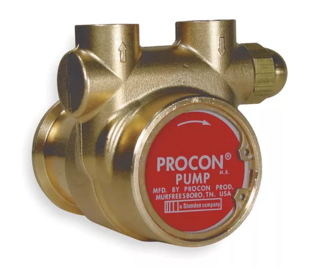 PROCON, 112A035F11CA 250, 3/8" Brass Rotary Vane Pump, 48 Max. Flow (GPH)