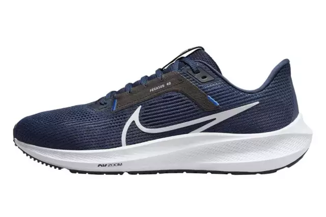 Nike Men's Air Zoom Pegasus 40 Road Running Shoes (Midnight Navy/Black/Racer