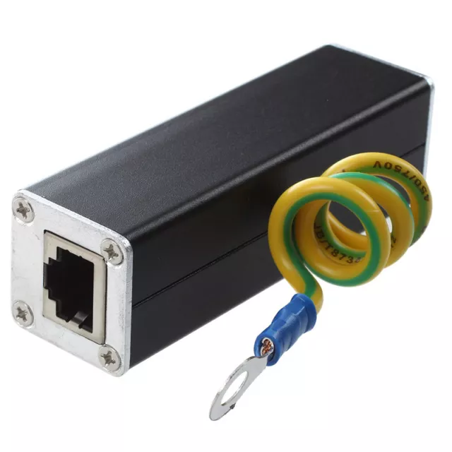 3X(RJ45 Plug Ethernet   Protector Thunder Arrester 100MHz M3J1)9206