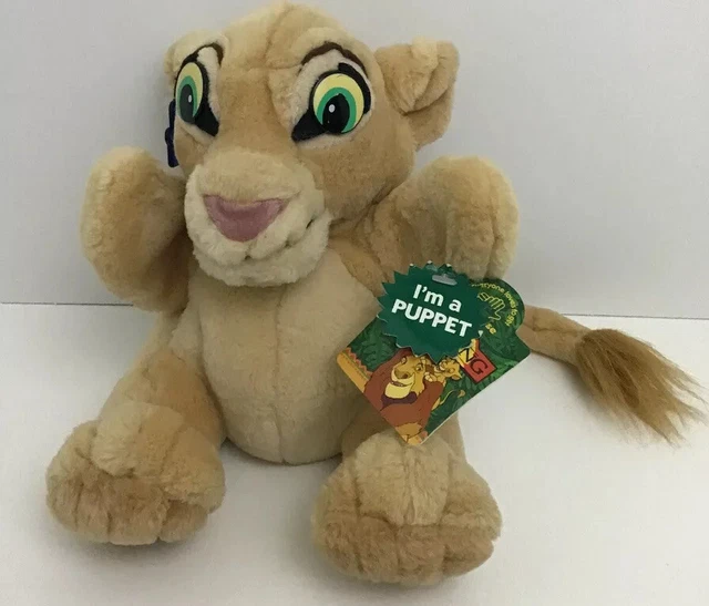 LION KING NALA Hand Puppet Plush Stuffed Toy Vintage 1994 Applause Tags