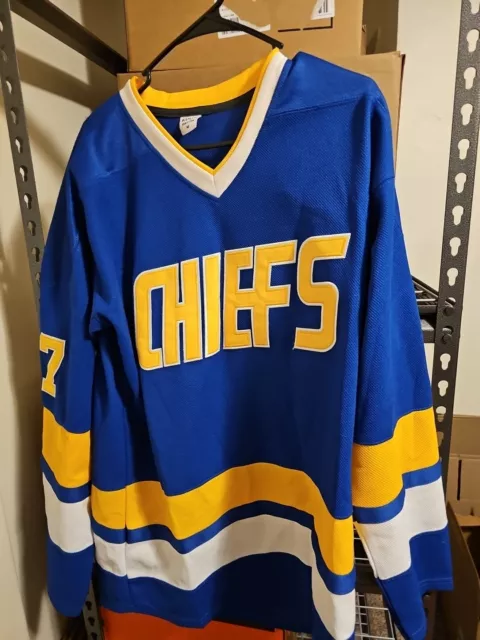 Charlestown Chiefs Slap Shot Hockey Jersey Hanson Brothers