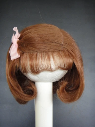 Perruque 100% Cheveux Naturels Pour Poupée Ancienne (18 Cm, Floue, France)