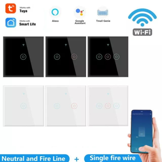 Wifi interrupteur connecté écran tactile intelligent Alexa Echo Dot Google Home