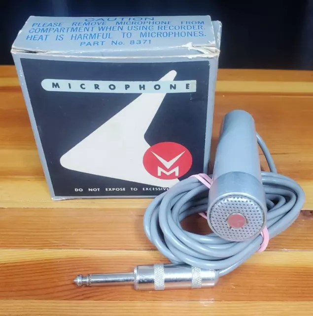 Vtg.  Shure Brothers USA Dynamic Microphone Licensed under Voice of Music #8371