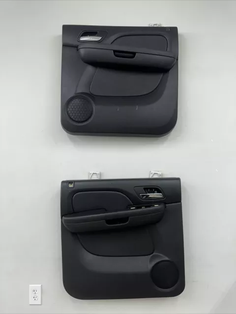 2007-2010 Chevy Avalanche Suburban GMC Yukon Set Of Rear Door Panels OEM Black