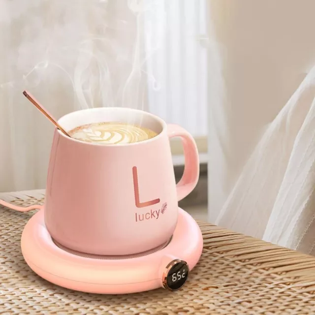 Mini chauffe-tasse portable USB, tasse à café à 3 vitesses, sous-verre chauffant