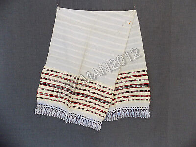 Antique Rare Folk Balkan Hand-embroidered Cotton Women's Scarf Gift for Wedding