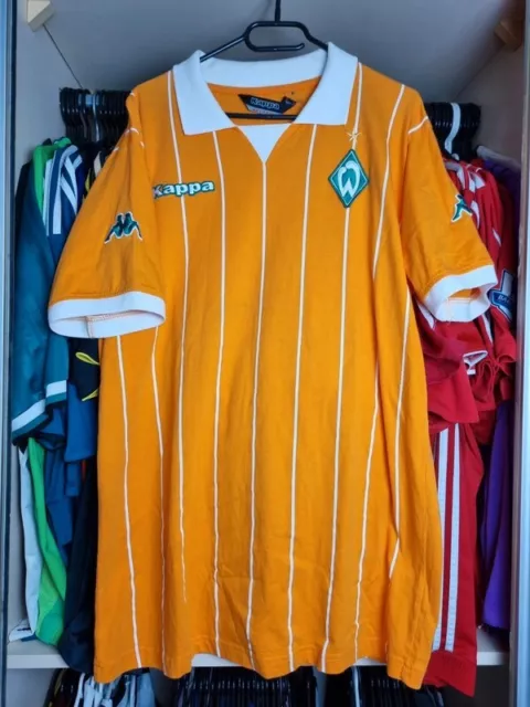 Werder Bremen football shirt 2004 - 2005 Kappa Orange Adults XXL - XL
