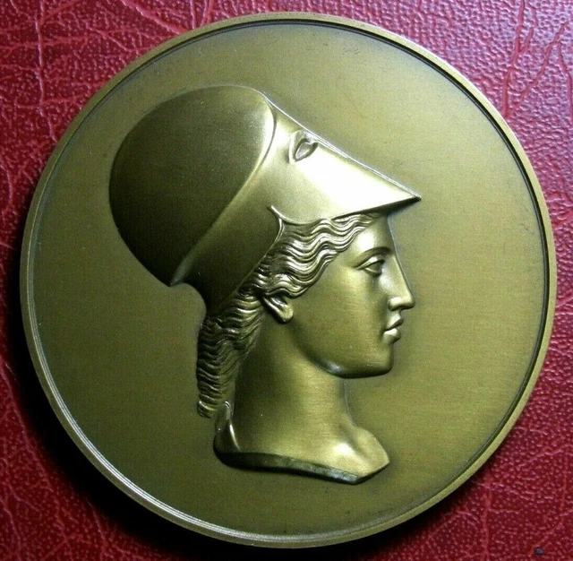 MÉDAILLE EN ARGENT Art Nouveau par Adolphe RIVET, Marianne Casquée