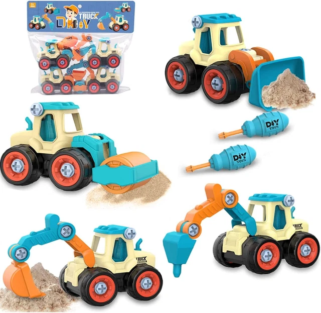 Meccano JUNIOR, Trattore con ruspa, Costruzioni per bambini, 114 pezzi