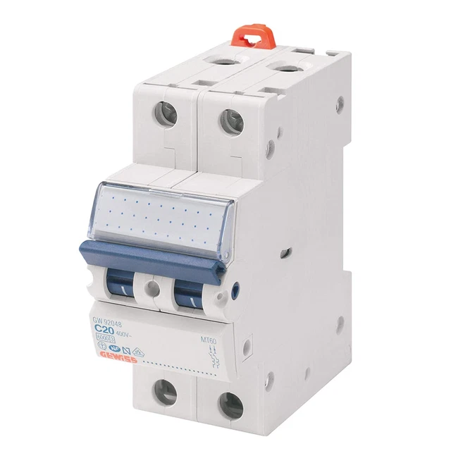 - Interruttore Magnetotermico - Mt45 - 1P+N Curva C 10A - 2 Moduli