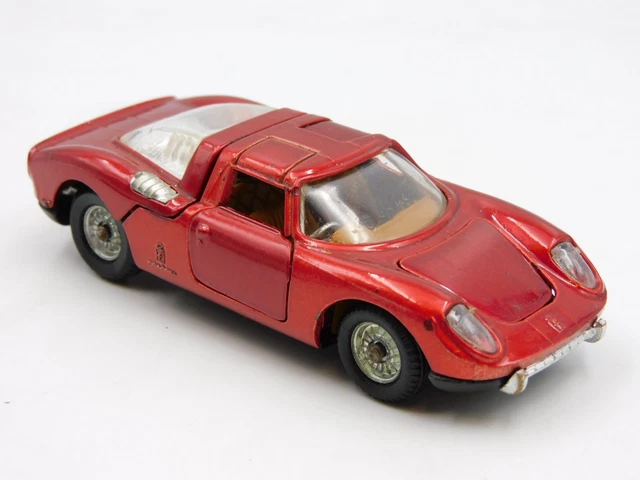 POLITOYS M FERRARI 250 Le Mans Rojo Met. #525 Vintage Die Cast 1